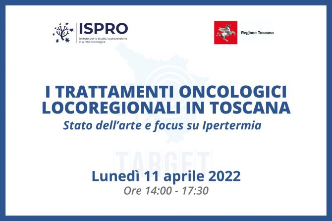 Webinar gratuito per TSRM: “I trattamenti oncologici locoregionali in Toscana. Stato dell’arte e focus su Ipertermia”.